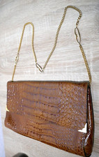 Braune kunstleder clutch - ❤️braune,