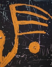 Helmut Metzner Abstrakt Komposition Moderne signiert Lithografie 1990