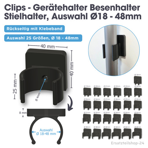 Clips selbstklebend - ,