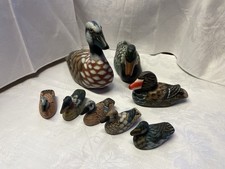 10 Enten aus Holz Holzenten