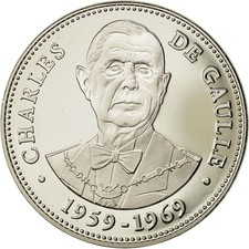 Frankreich, Medal, Les Présidents de la République, Charles De Gaulle, French