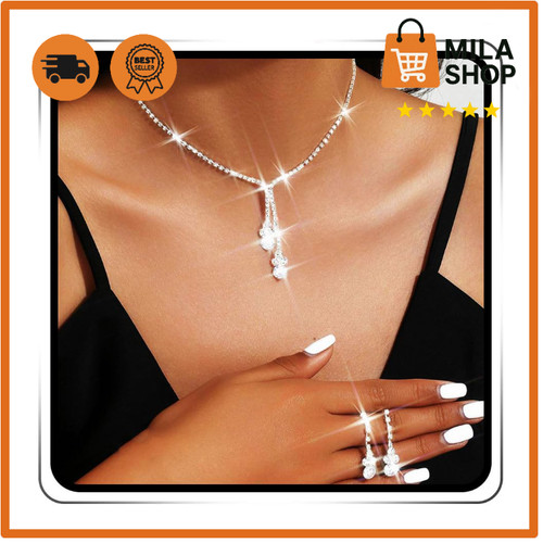 Brautschmuck silber strass - brautschmuck,
