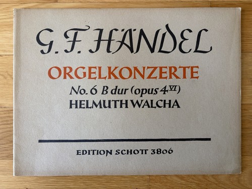 Händel orgelkonzert 6 - händel, nr.