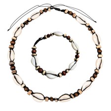 Surferkette + Surferarmband Surferschmuck Muschelkette Muschelarmband Halskette