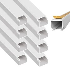 9m Kabelkanal selbstklebend + schraubbar 16 x 16 mm Installationskanal PVC weiss