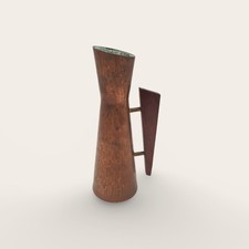 Mid Century Kupfer Vase mit
