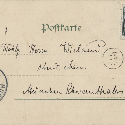 Autograph heinrich wieland - autograph,