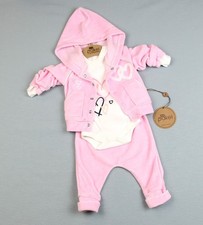 Baby Body langarm Hosen Kapuzenjacke Outfit/Set Mädchen