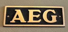Herstellerschild Eisenbahn / Straßenbahn AEG