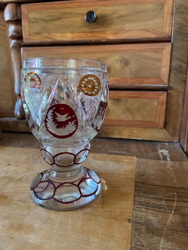 Antik biedermeier kelchglas - antik,,