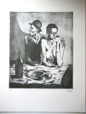 PABLO PICASSO: Schöne Lithographie limitiert auf 200 Exemplare, signiert 50x70cm