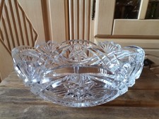 Ovale Schale  Bleikristall /