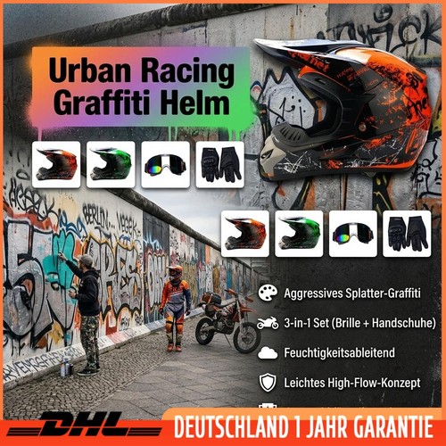 Splatter graffiti quadhelm atv - splatter-graffiti,
