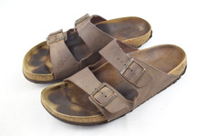Birkenstock Arizona Braun EU 44 schmal Herren Sandalen Hausschuh stark gebraucht