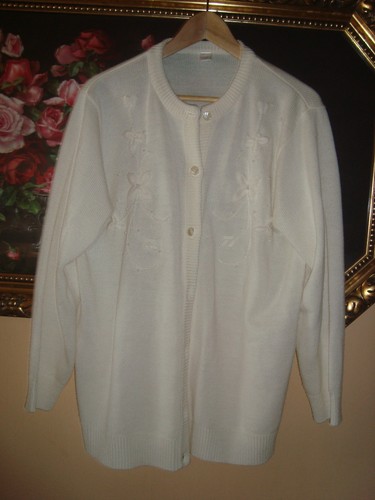 Vintage strickjacke mit - vintage,