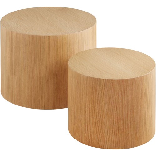 Couchtisch eichefurnier rund - couchtisch,