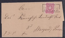 75613) REETZ KR. ARNSWALDE 1885 Brief nach Stargard Pommern