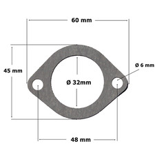 Dichtung für Auspuffrohr