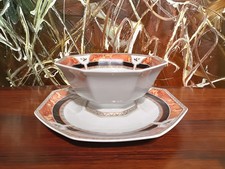 ROYALE LIMOGES France HADRIEN, edle Sauciere mit Unterplatte