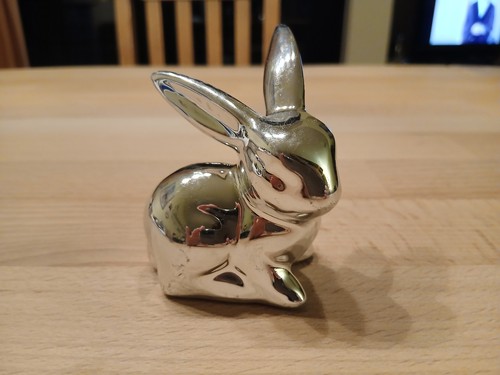 Deko ostern osterhase - osterhase, silber