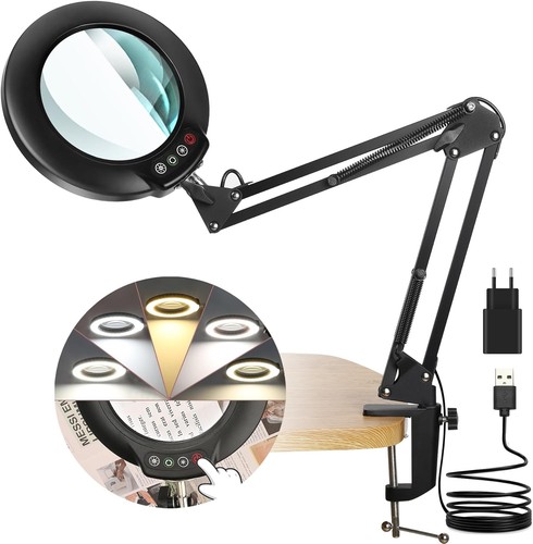 Lupe mit licht 12x led - lupe,