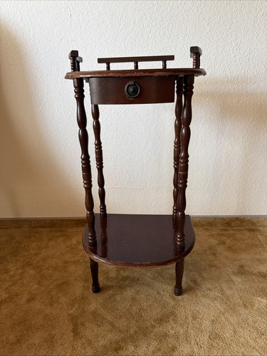Antiker beistelltisch holz - beistelltisch,