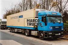 LKW Foto Iveco EuroStar Truck Deutschland blau KRAFTVERKEHR NAGEL #a2ts