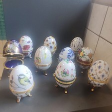 Konvolut Levoche Eier aus Porzellan mit Deckel (10 Stück) Auch einzeln zu kaufen