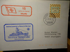 Brief Nordstrand 21.10.2000 DGzRS  SEENOTKREUZER "VORMANN LEISS"  STATION NORDST