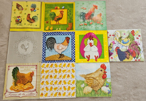 Servietten huhn hühner - ,