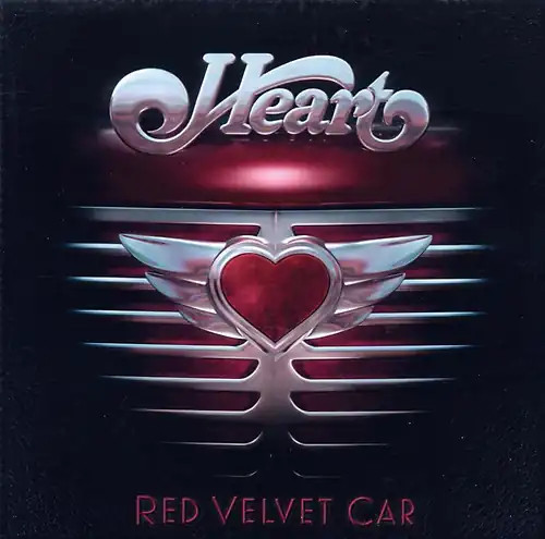 Heart red velvet car - red,