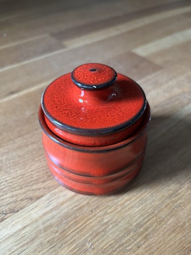 Zuckerdose jasba keramik rot - zuckerdose,