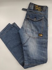 G-Star Jeans Herren W34 L33 5620 Elwood Loose Fit Straight Weit Blau A6