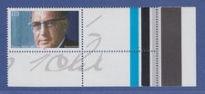 Bundesrepublik 1997 Sondermarke Thomas Dehler mit Leerfeld rechts Mi.-Nr. 1963 L