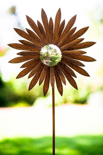 Gartenstecker blume 112cm - gartenstecker,