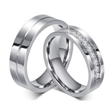 Damen Herren Zirkonia Ring