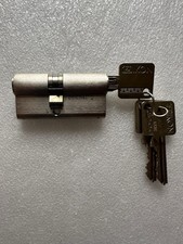 Ikon Schließzylinder, Doppelzylinder, mit 3 Schlüssel, Edelstahl