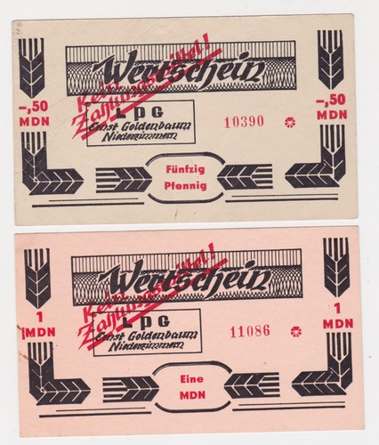 Banknoten ddr lpg geld - banknoten,