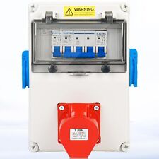 CEE 16A 32A Kombi Steckdose Wandsteckdose 230V 400V 5P IP54 Schuko Steckdosen DE