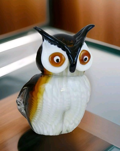 Glasfigur eule vogel figur uhu - vogel,