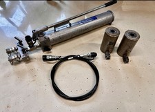 QUIRI Hydraulikzylinder 20T mit Hydraulikpumpe 700 Bar Presse 48mm Hub 