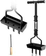 Rasenbelüfter Entkernung Gartengerät mit Bodenkern Ablagewanne, manueller Hofstecker Ae