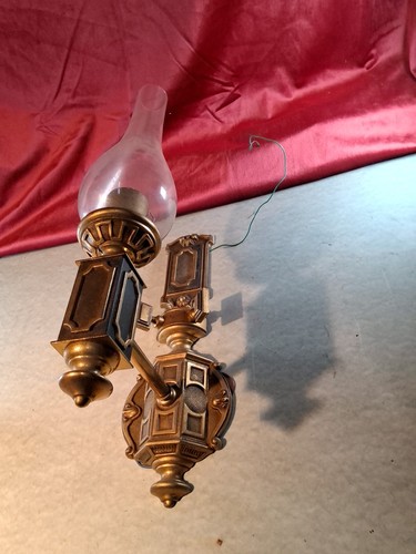 Alte wandleuchte lampe messing - lampe,