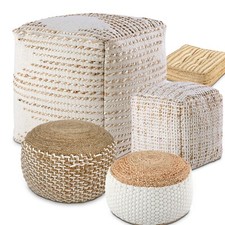 Sitzhocker Sitzpouf Jute