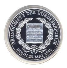 DEUTSCHLAND - 50 Jahre GRUNDGESETZ - Bonn - 23. Mai 1949 - SILBER - ANSCHAUEN