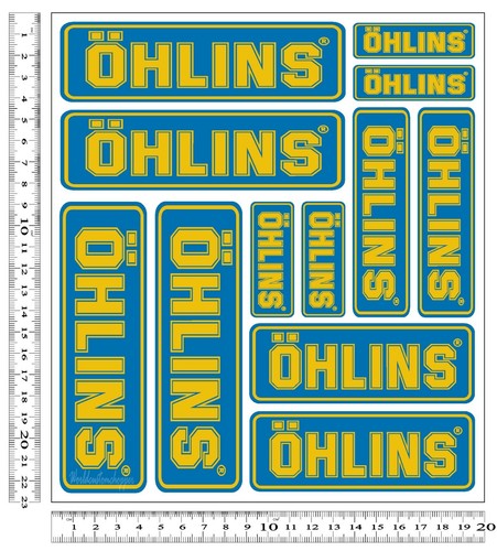 Ohlins aufkleber stiker - ohlins,