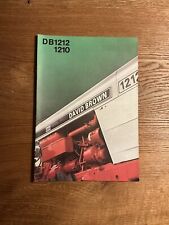 Orig. DAVID BROWN DB1212 DB1210 Prospekt Brochure Traktor Schlepper Case IHC D3