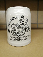 Jever Bierkrug Seidel Keramik Stein Rarität 0,5 l IPA Nordseetreffen 1985