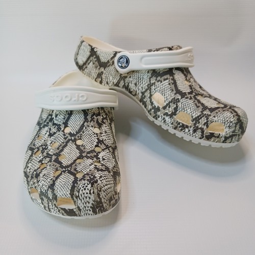 Crocs animal snake print - print, beige