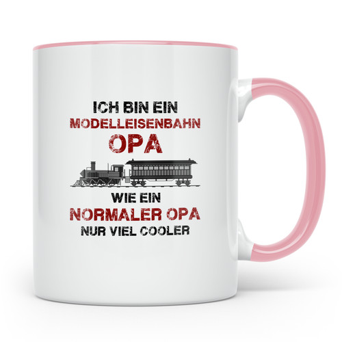 Modelleisenbahn opa tasse - modelleisenbahn,